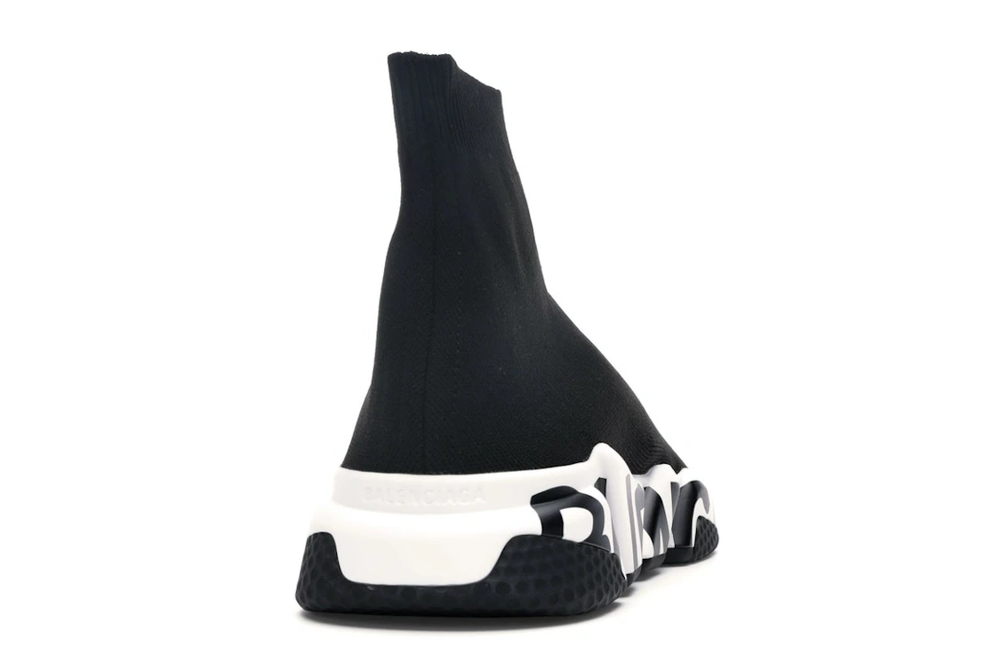 Vue 29 de Balenciaga Speed Graffiti Trainers Black White