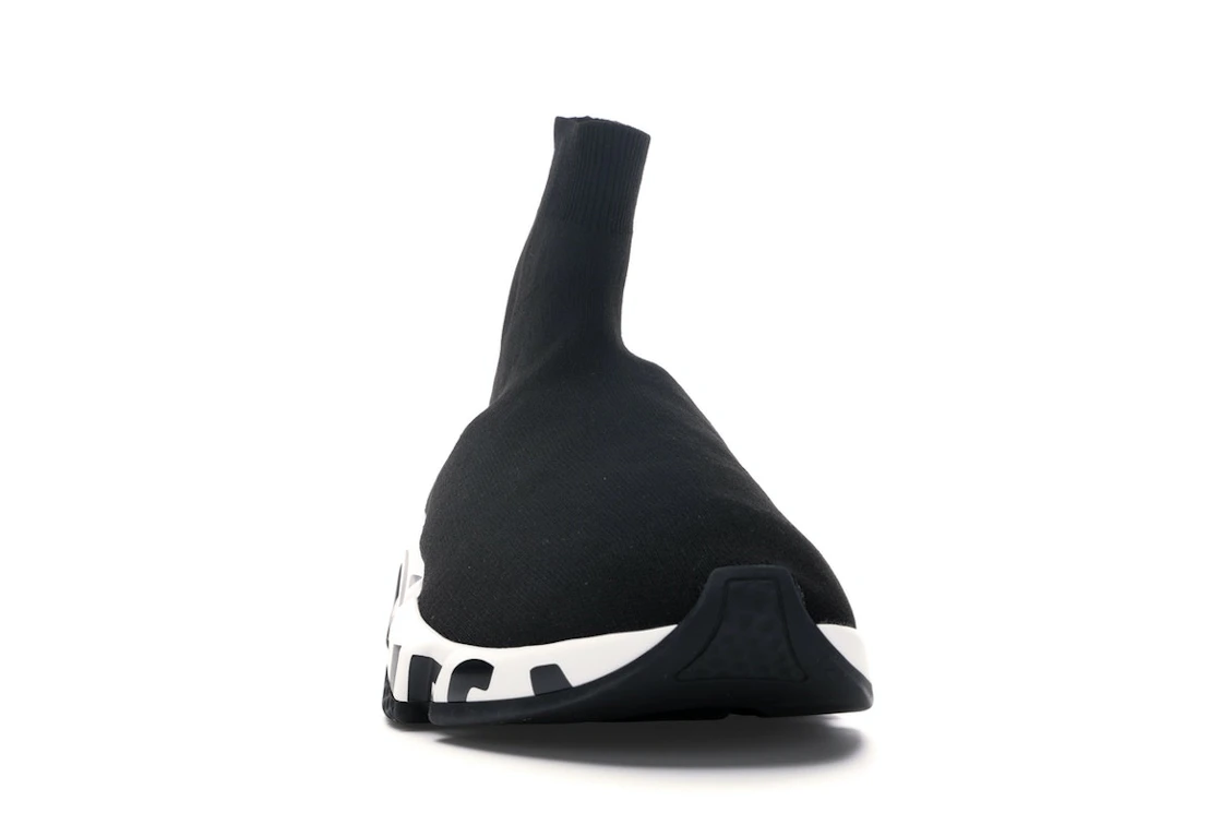 Vue 9 de Balenciaga Speed Graffiti Trainers Black White