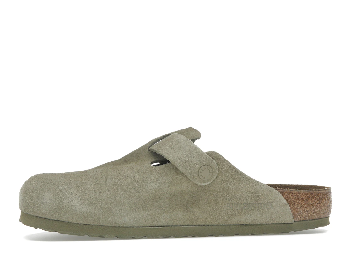 Vue 18 de Birkenstock Boston Suede Faded Khaki