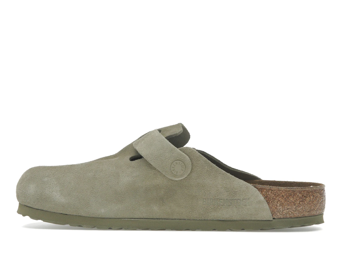 Vue 20 de Birkenstock Boston Suede Faded Khaki