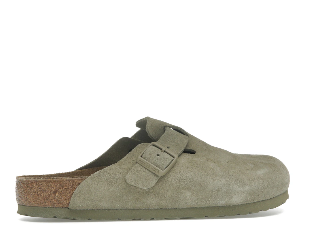 Vue 35 de Birkenstock Boston Suede Faded Khaki