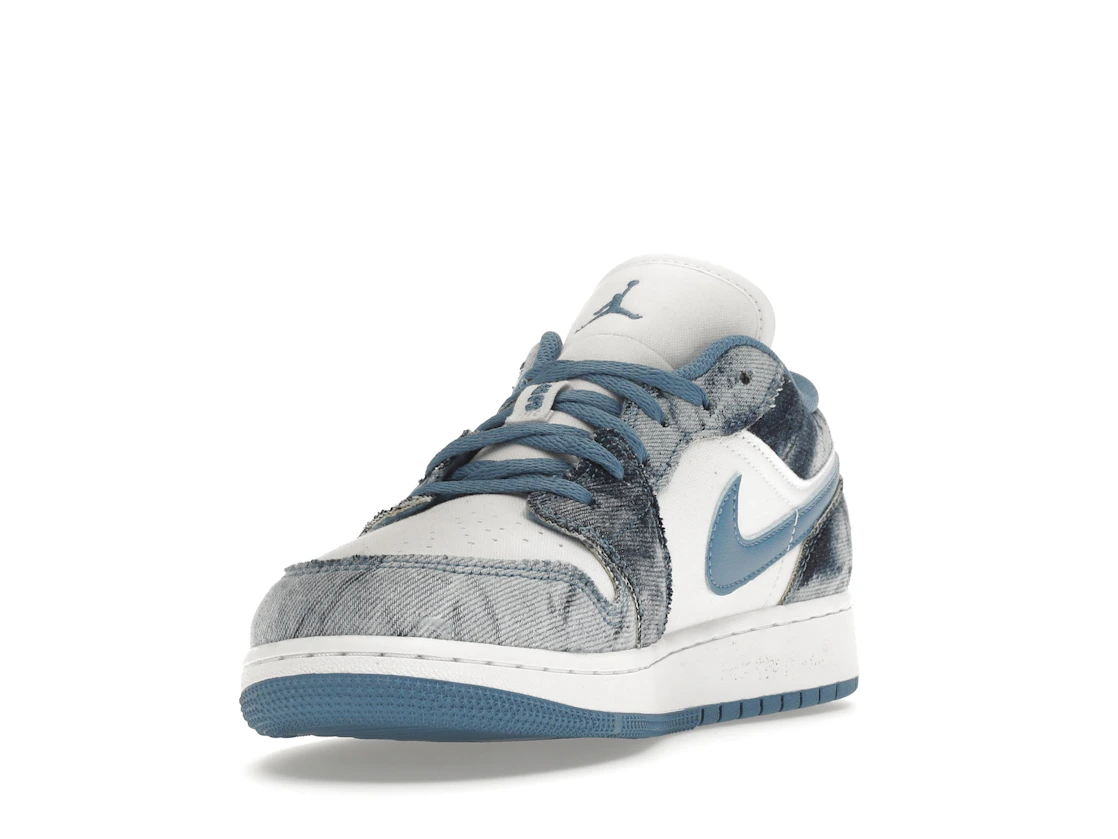 Vue 13 de Jordan 1 Low Washed Denim (GS)
