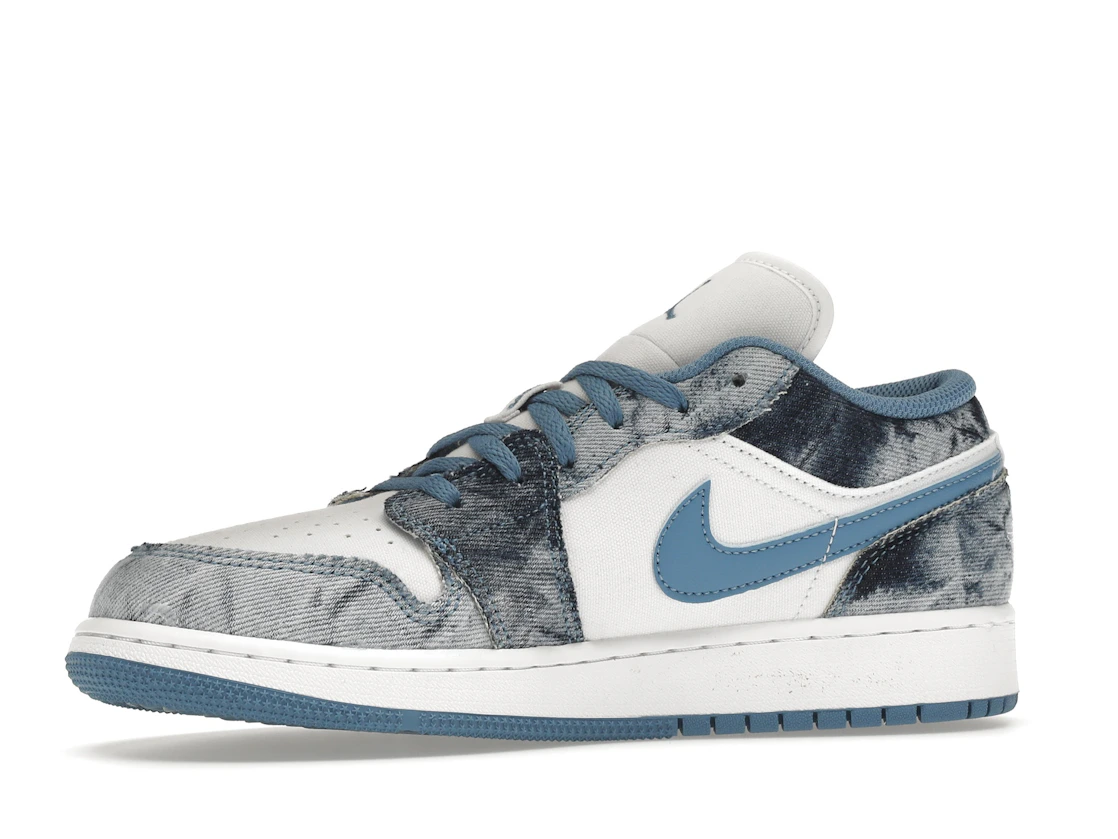 Vue 17 de Jordan 1 Low Washed Denim (GS)