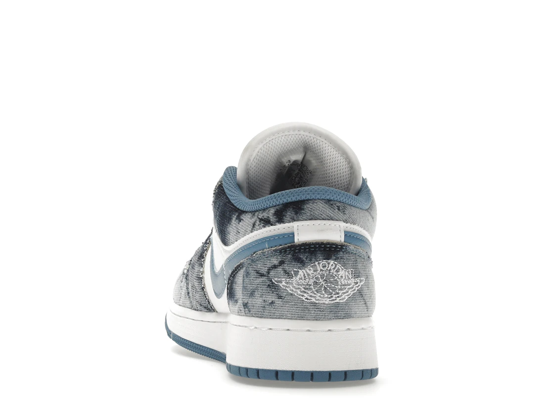 Vue 27 de Jordan 1 Low Washed Denim (GS)