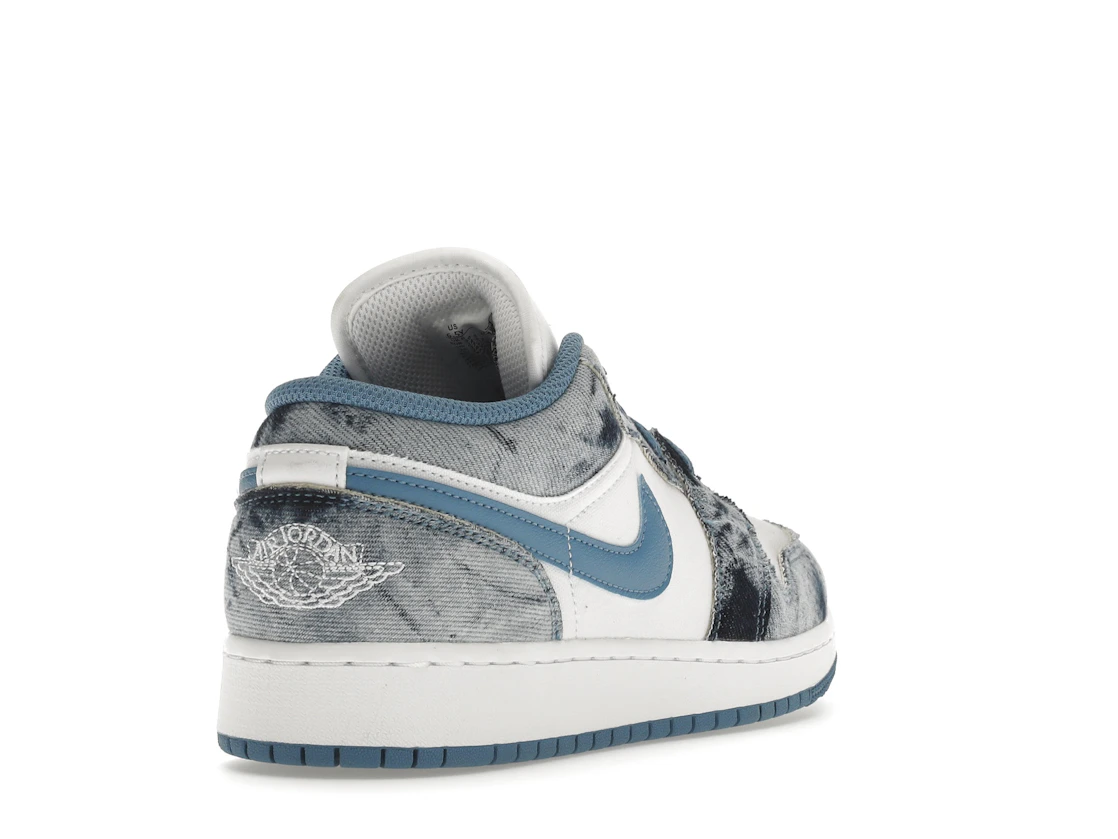 Vue 31 de Jordan 1 Low Washed Denim (GS)