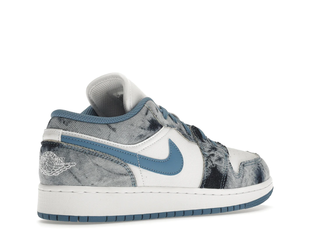 Vue 33 de Jordan 1 Low Washed Denim (GS)