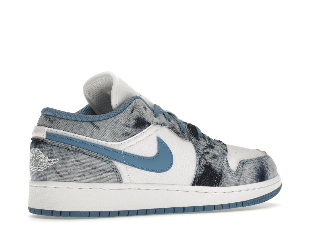 Vue 34 de Jordan 1 Low Washed Denim (GS)