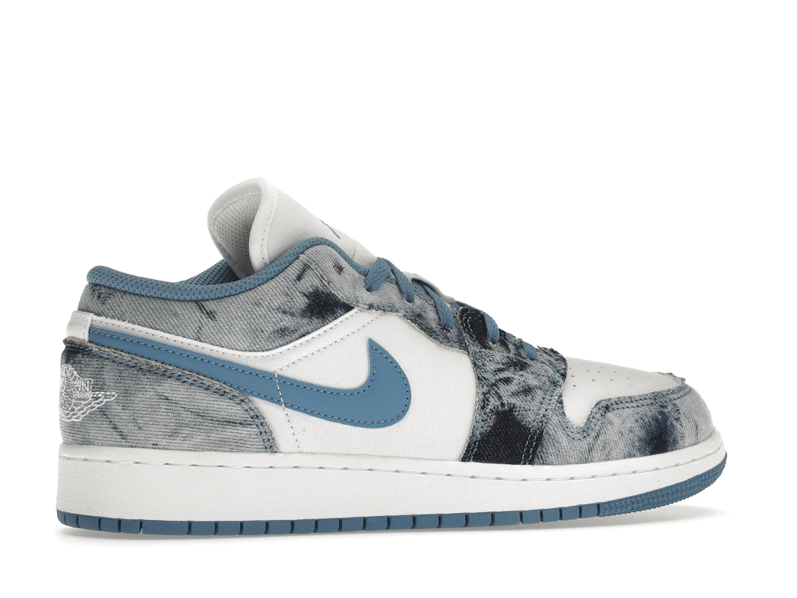 Vue 35 de Jordan 1 Low Washed Denim (GS)