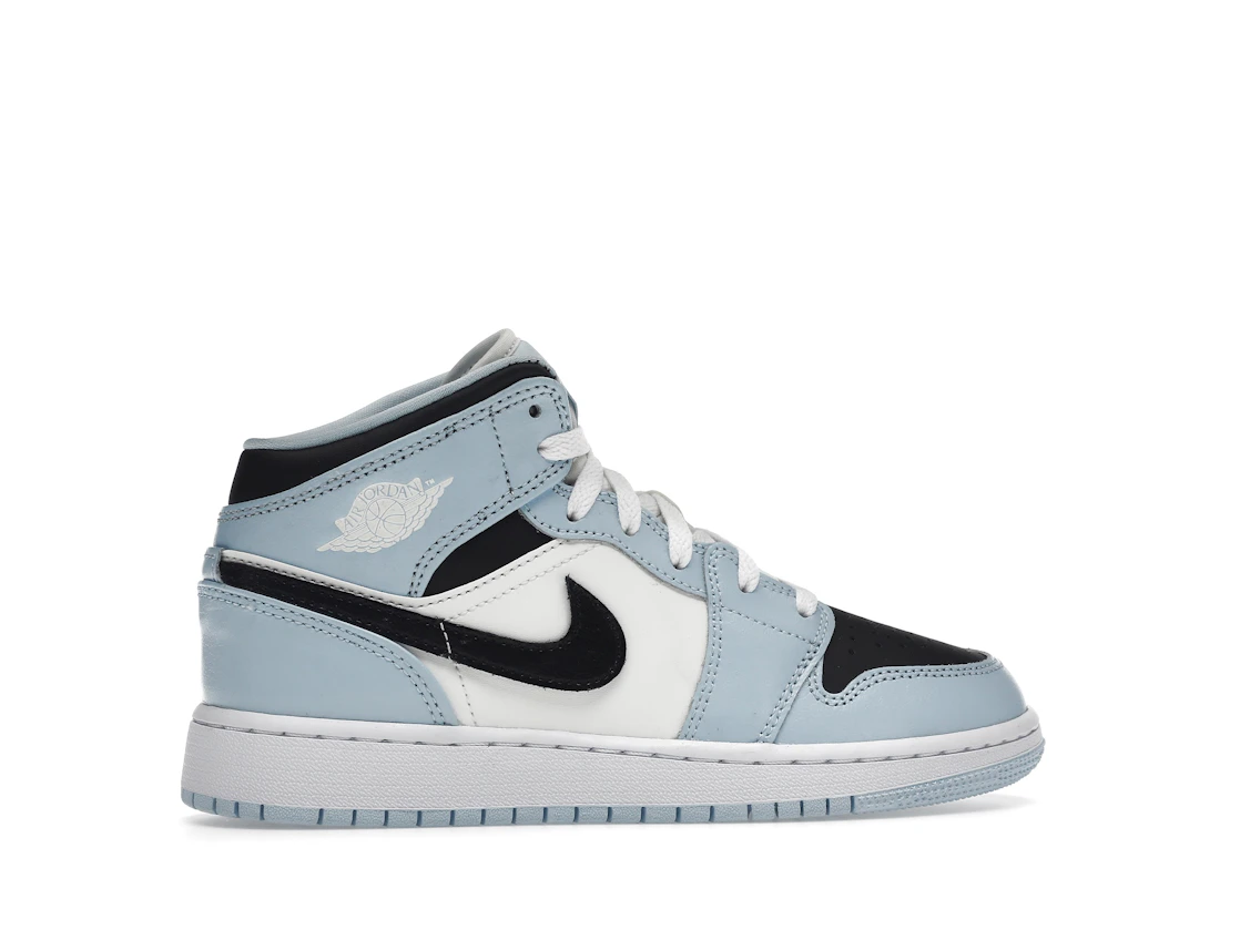 Vue 36 de Jordan 1 Mid Ice Blue (2022) (GS)