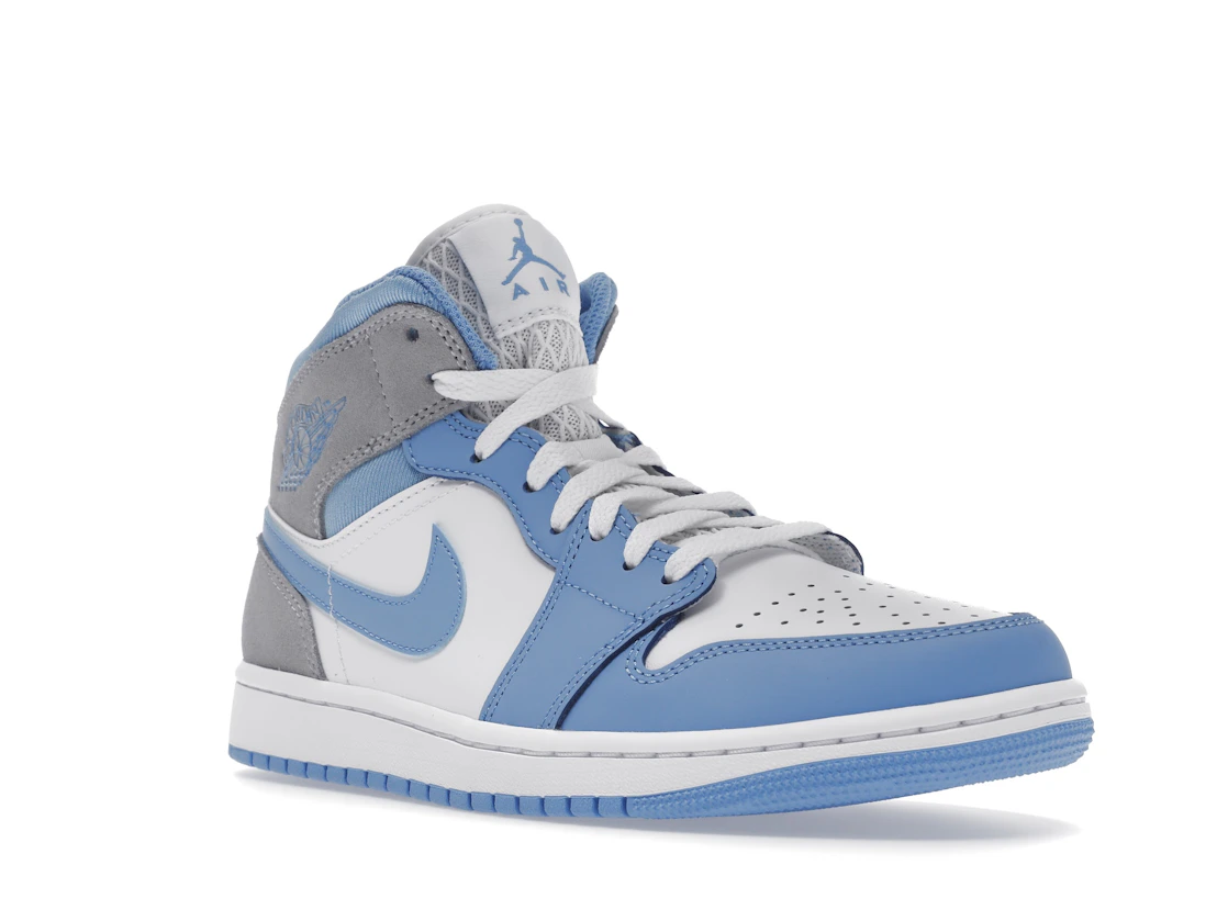 Vue 6 de Jordan 1 Mid University Blue Grey