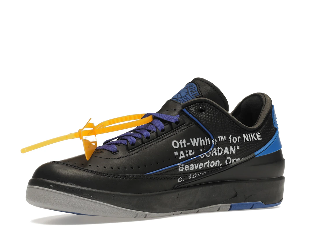 Vue 16 de Jordan 2 Retro Low SP Off-White Black Blue