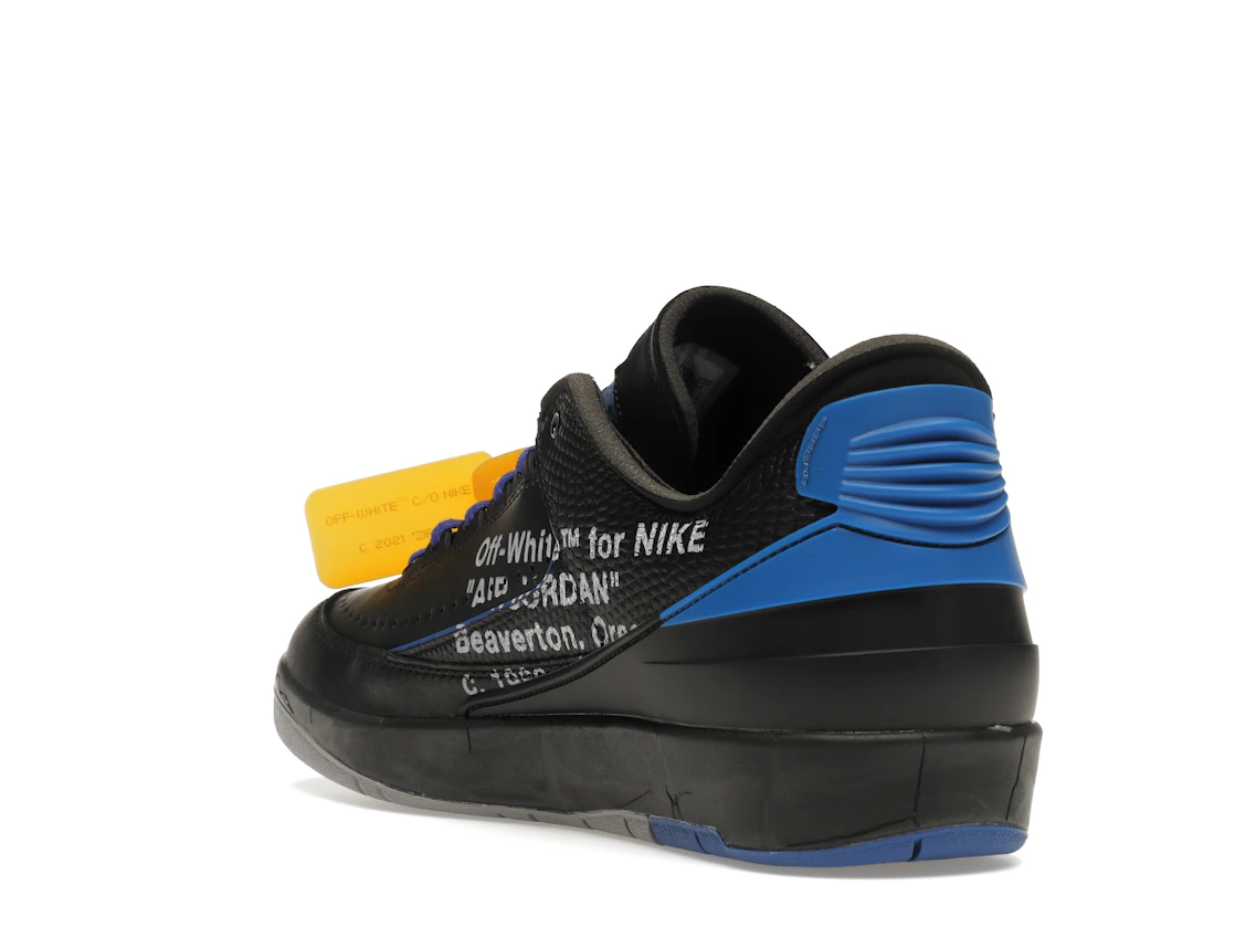 Vue 25 de Jordan 2 Retro Low SP Off-White Black Blue