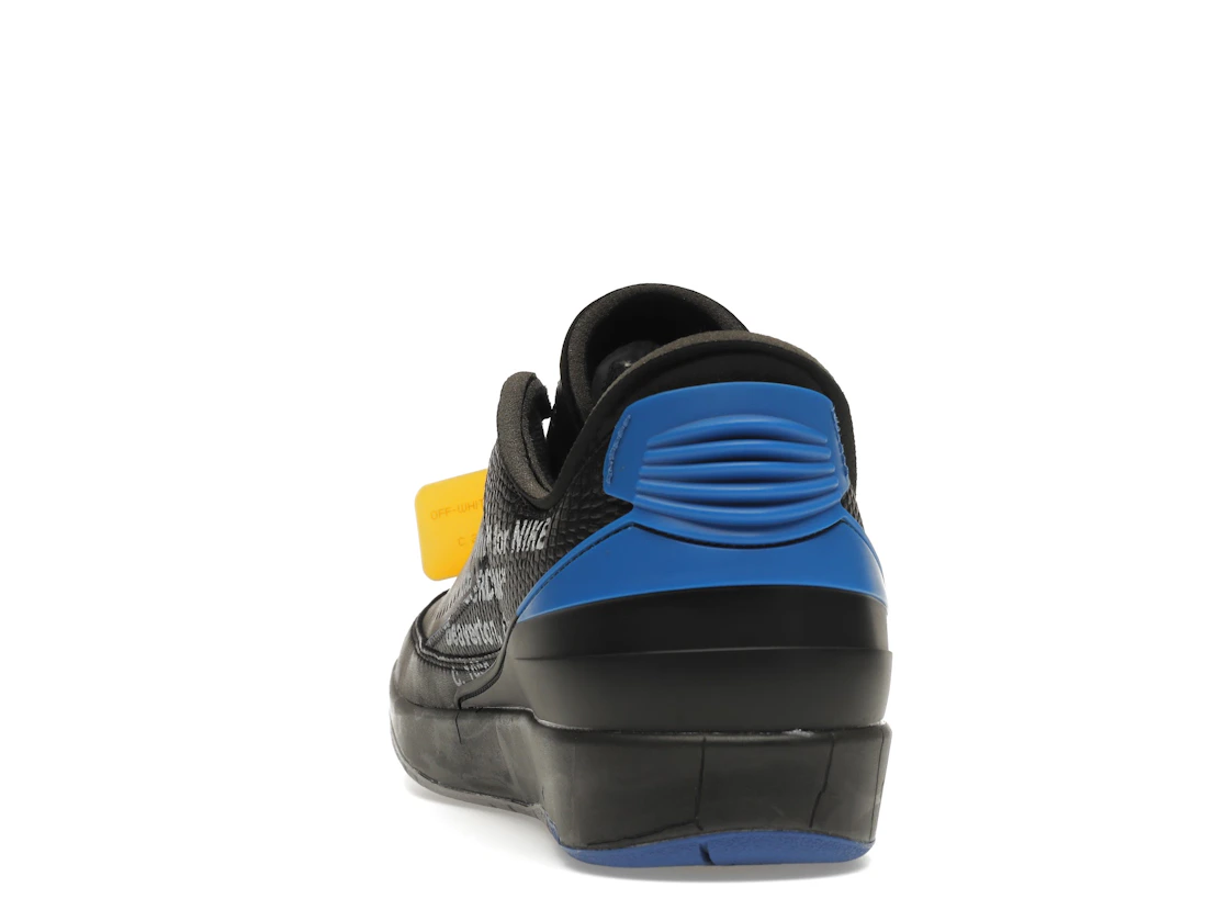 Vue 27 de Jordan 2 Retro Low SP Off-White Black Blue