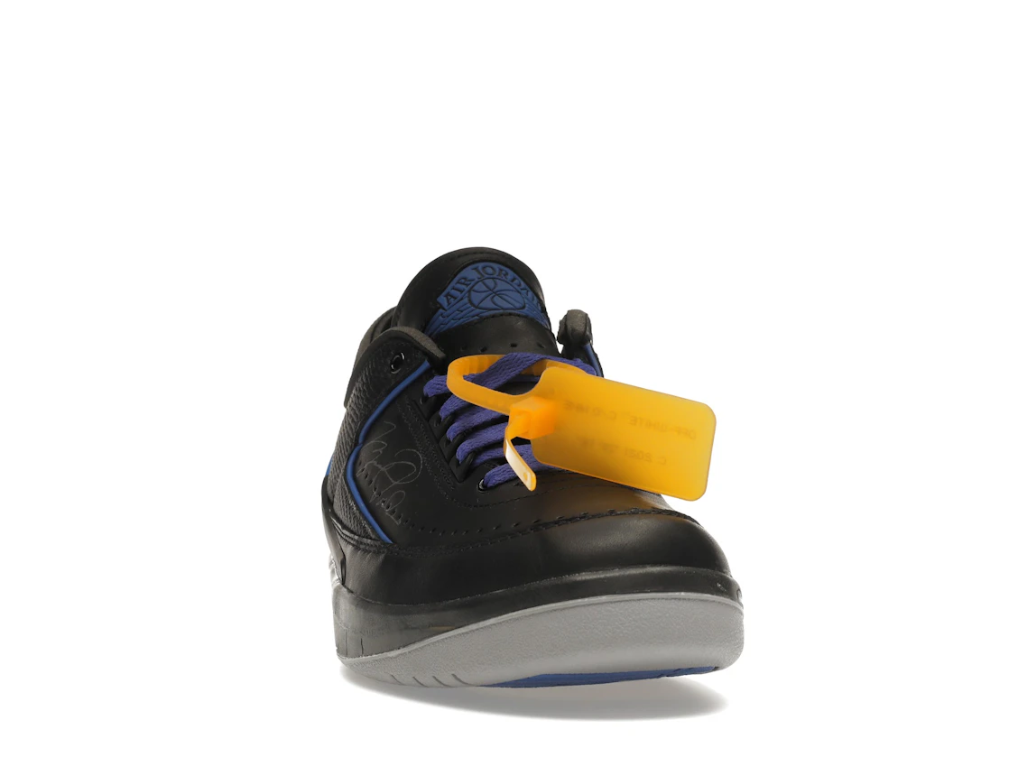 Vue 9 de Jordan 2 Retro Low SP Off-White Black Blue