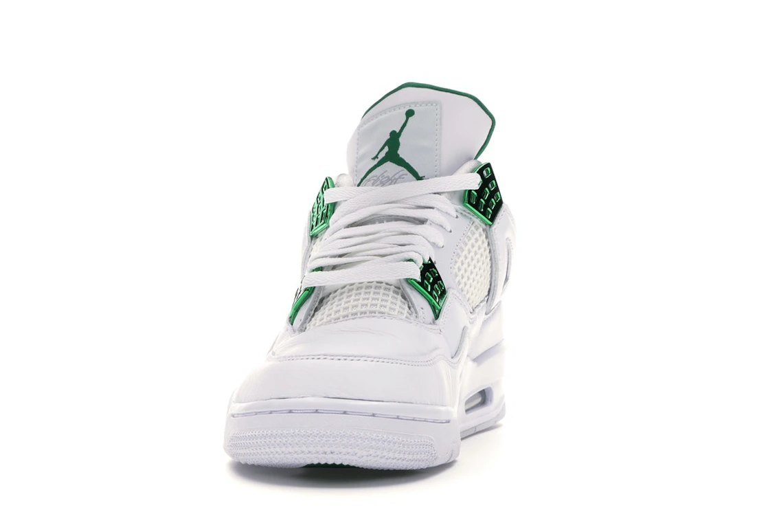 Vue 11 de Jordan 4 Retro Metallic Green