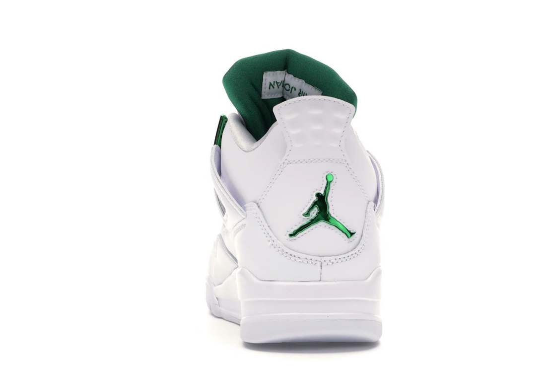 Vue 27 de Jordan 4 Retro Metallic Green