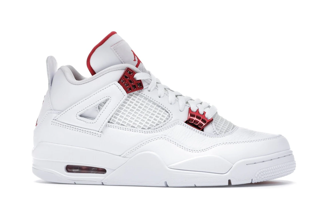 Vue 2 de Jordan 4 Retro Metallic Red