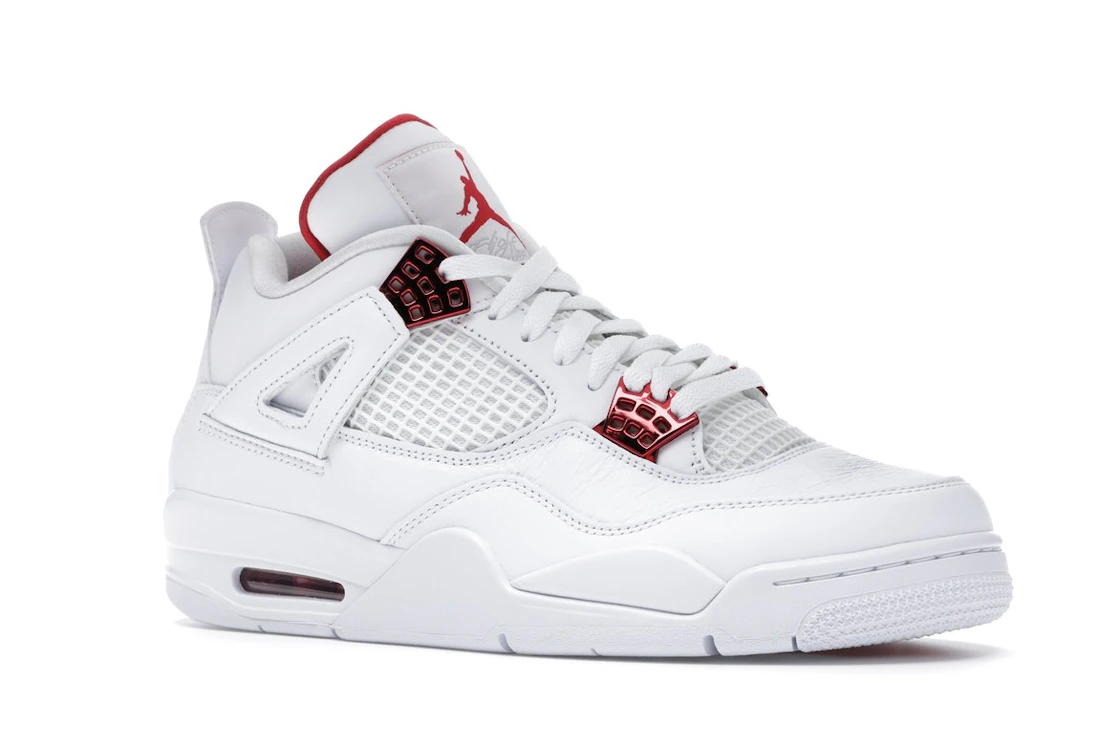 Vue 4 de Jordan 4 Retro Metallic Red