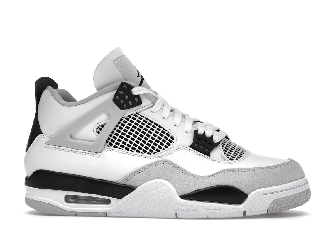 Vue 2 de Jordan 4 Retro Military Black