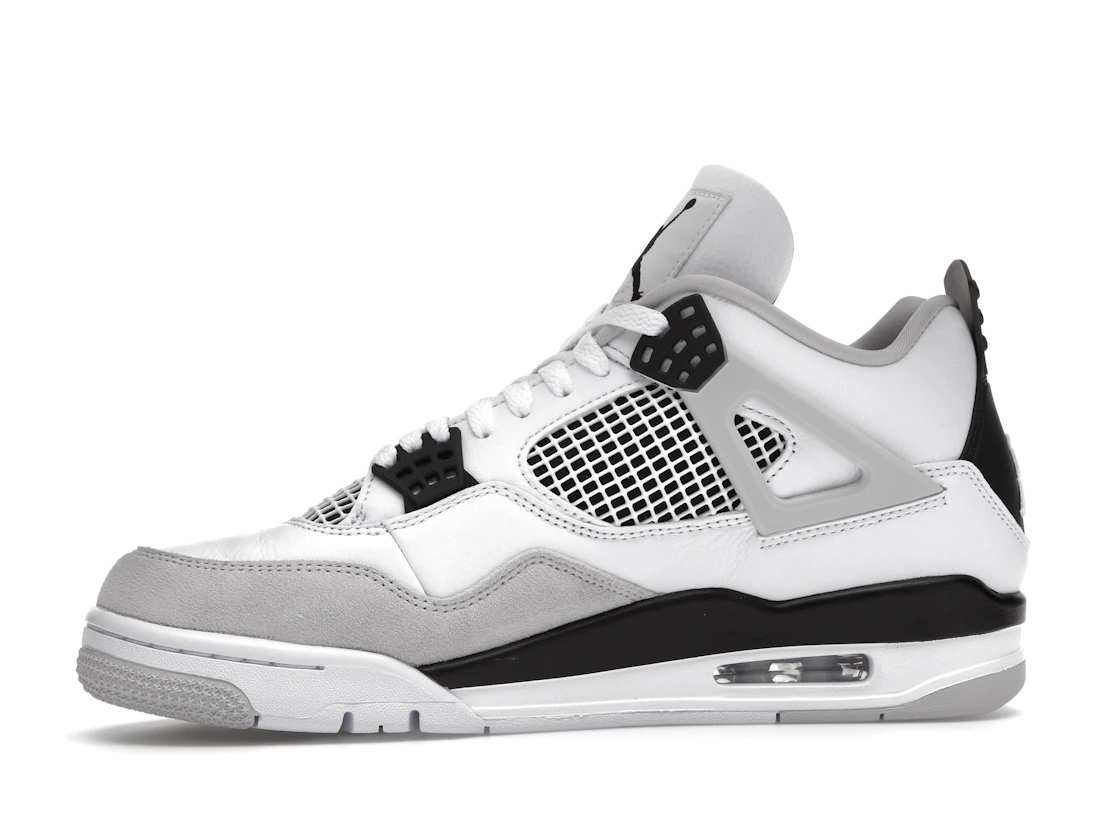 Vue 18 de Jordan 4 Retro Military Black