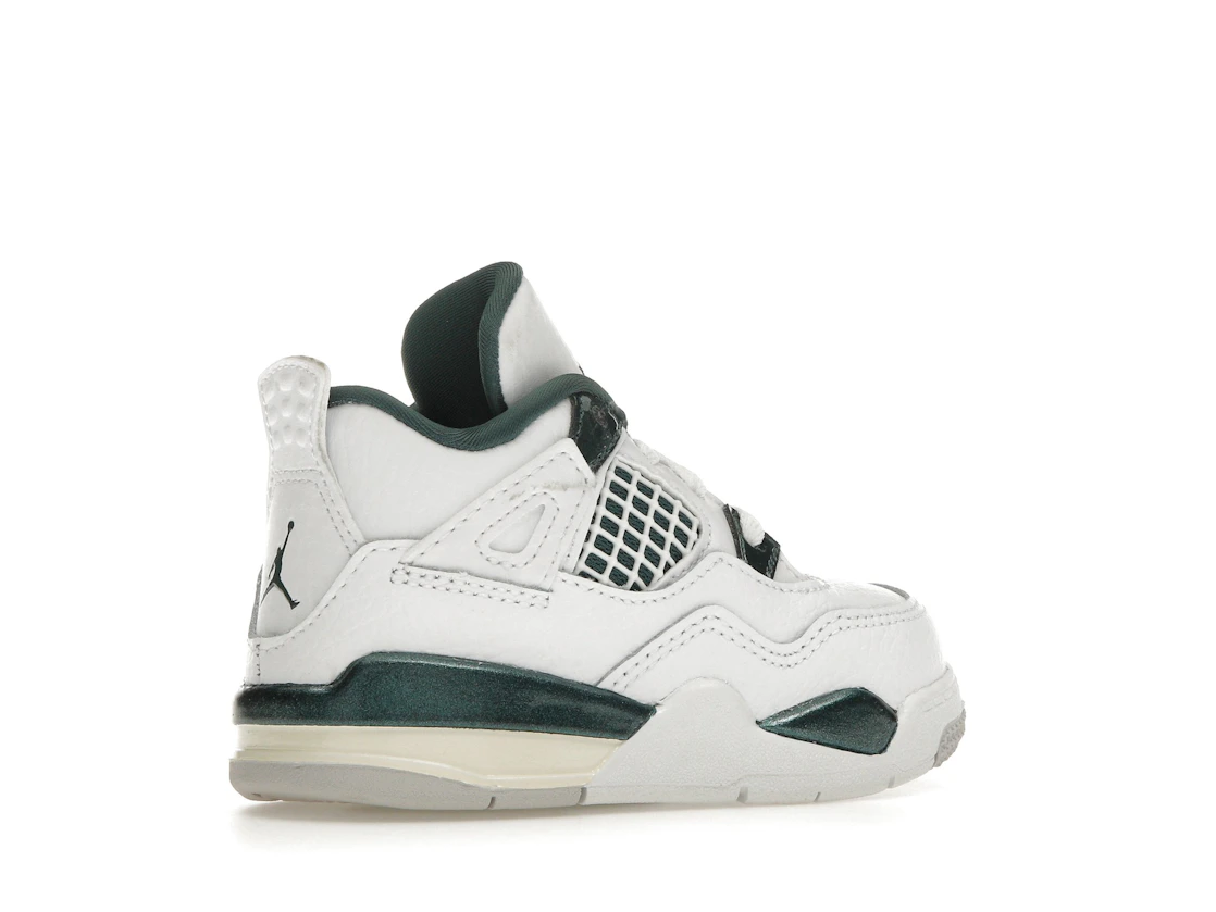 Vue 34 de Jordan 4 Retro Oxidized Green (TD)