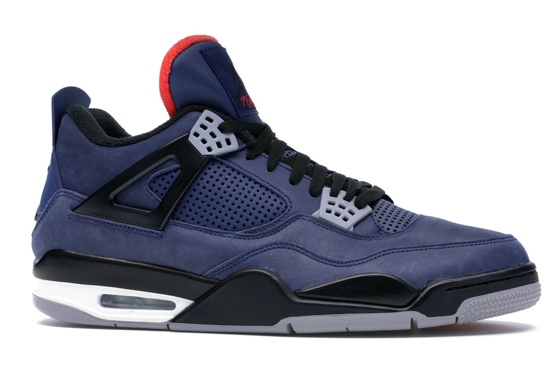 Vue 2 de Jordan 4 Retro Winterized Loyal Blue