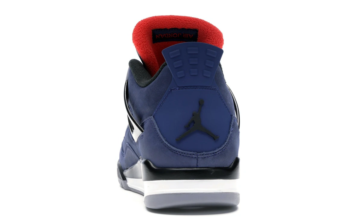 Vue 27 de Jordan 4 Retro Winterized Loyal Blue