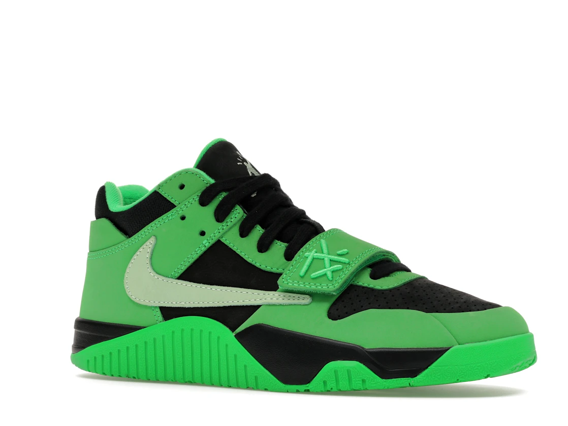 Vue 4 de Jordan CJ1 T-Rexx Travis Scott Green Spark