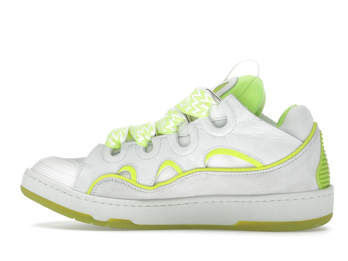 Vue 20 de Lanvin Curb Sneaker White Fluo Yellow