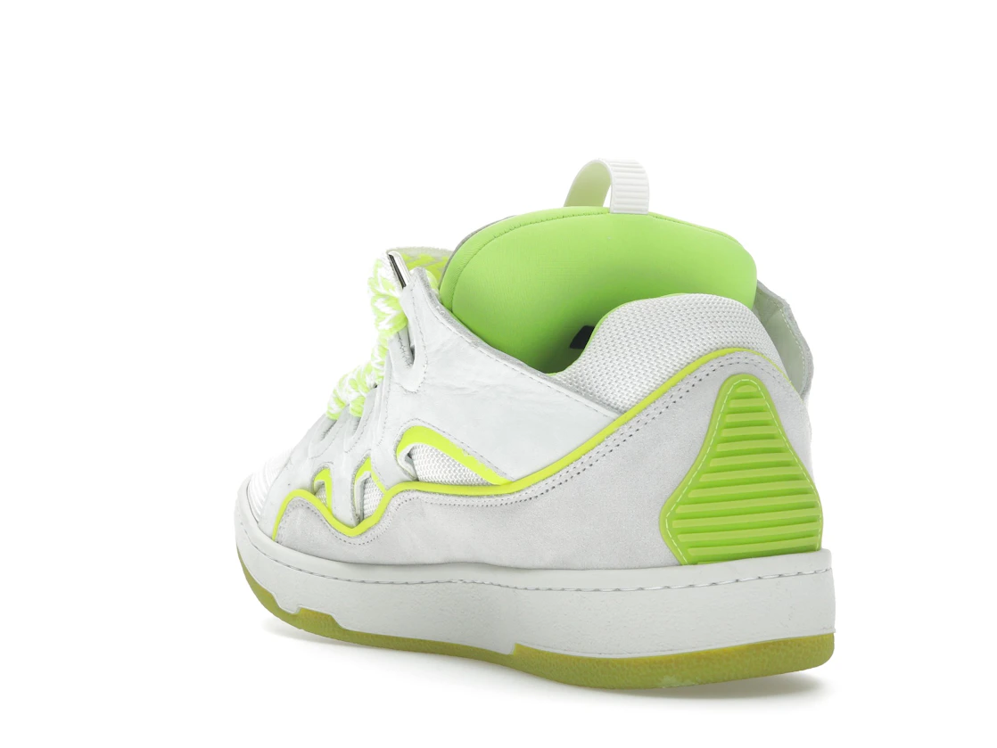 Vue 25 de Lanvin Curb Sneaker White Fluo Yellow