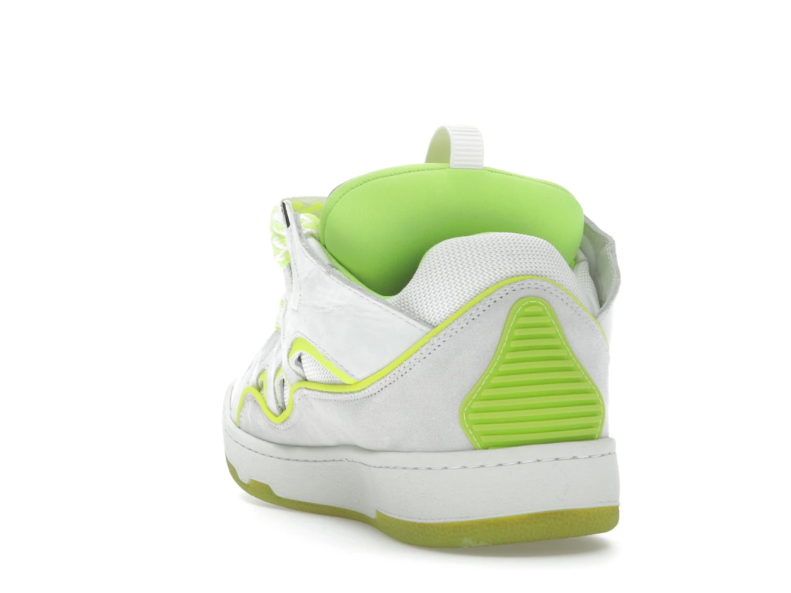 Vue 26 de Lanvin Curb Sneaker White Fluo Yellow
