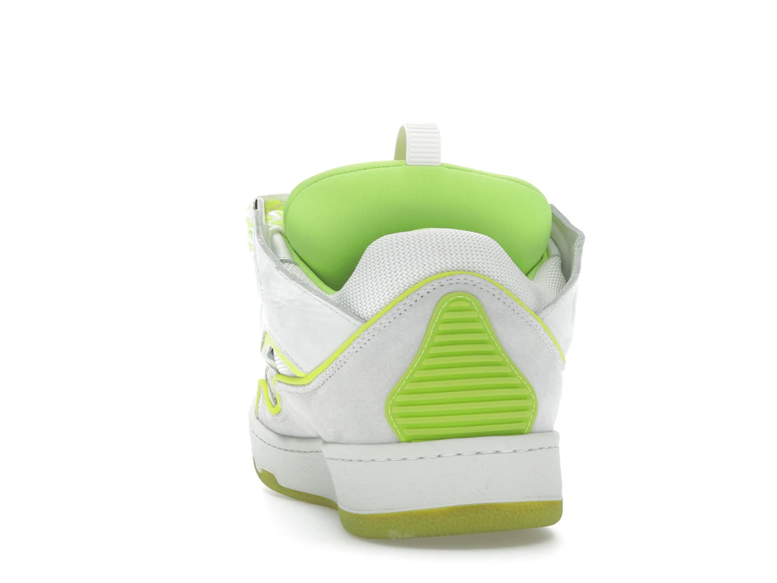 Vue 27 de Lanvin Curb Sneaker White Fluo Yellow