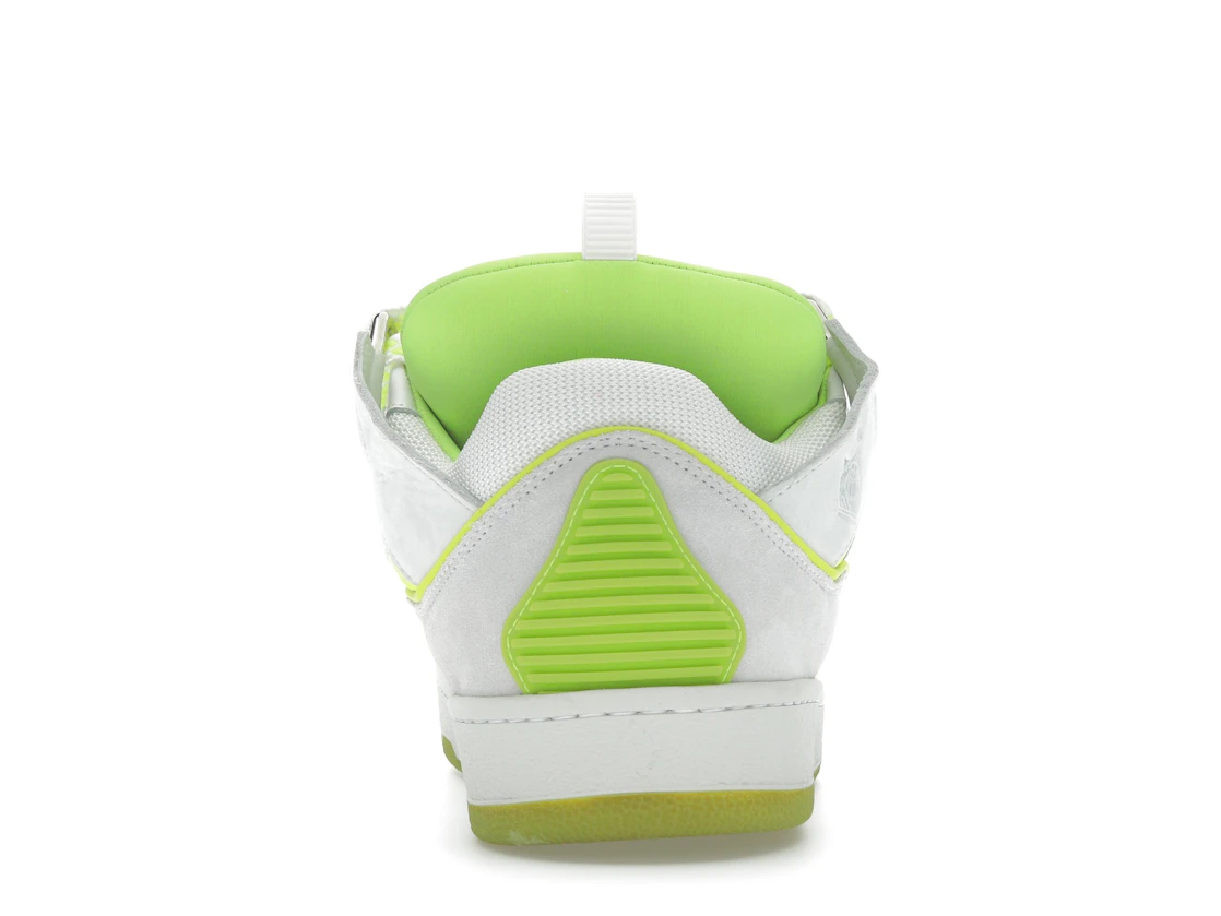 Vue 28 de Lanvin Curb Sneaker White Fluo Yellow