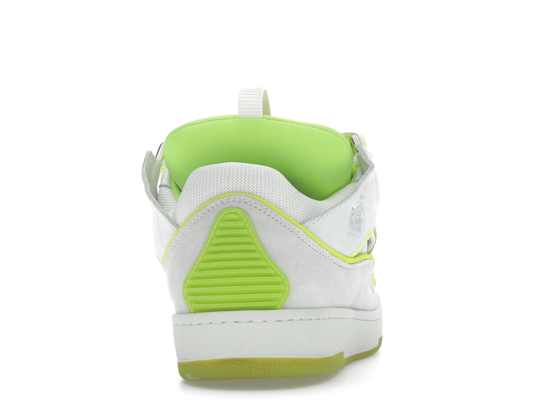 Vue 29 de Lanvin Curb Sneaker White Fluo Yellow