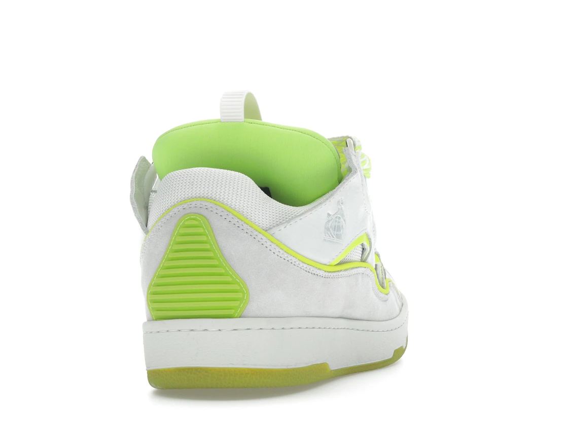 Vue 30 de Lanvin Curb Sneaker White Fluo Yellow
