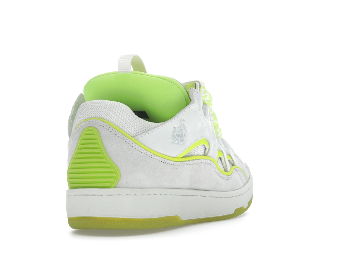 Vue 31 de Lanvin Curb Sneaker White Fluo Yellow