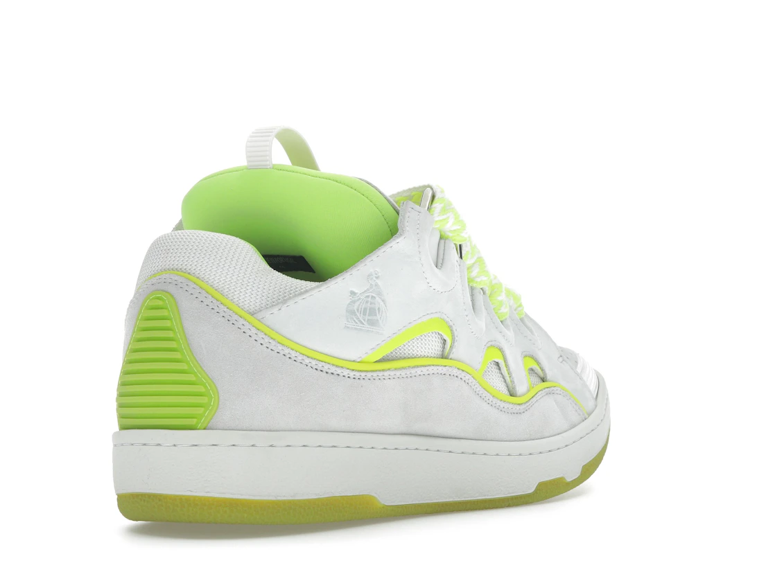 Vue 32 de Lanvin Curb Sneaker White Fluo Yellow