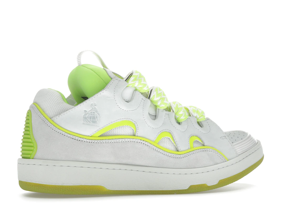 Vue 35 de Lanvin Curb Sneaker White Fluo Yellow