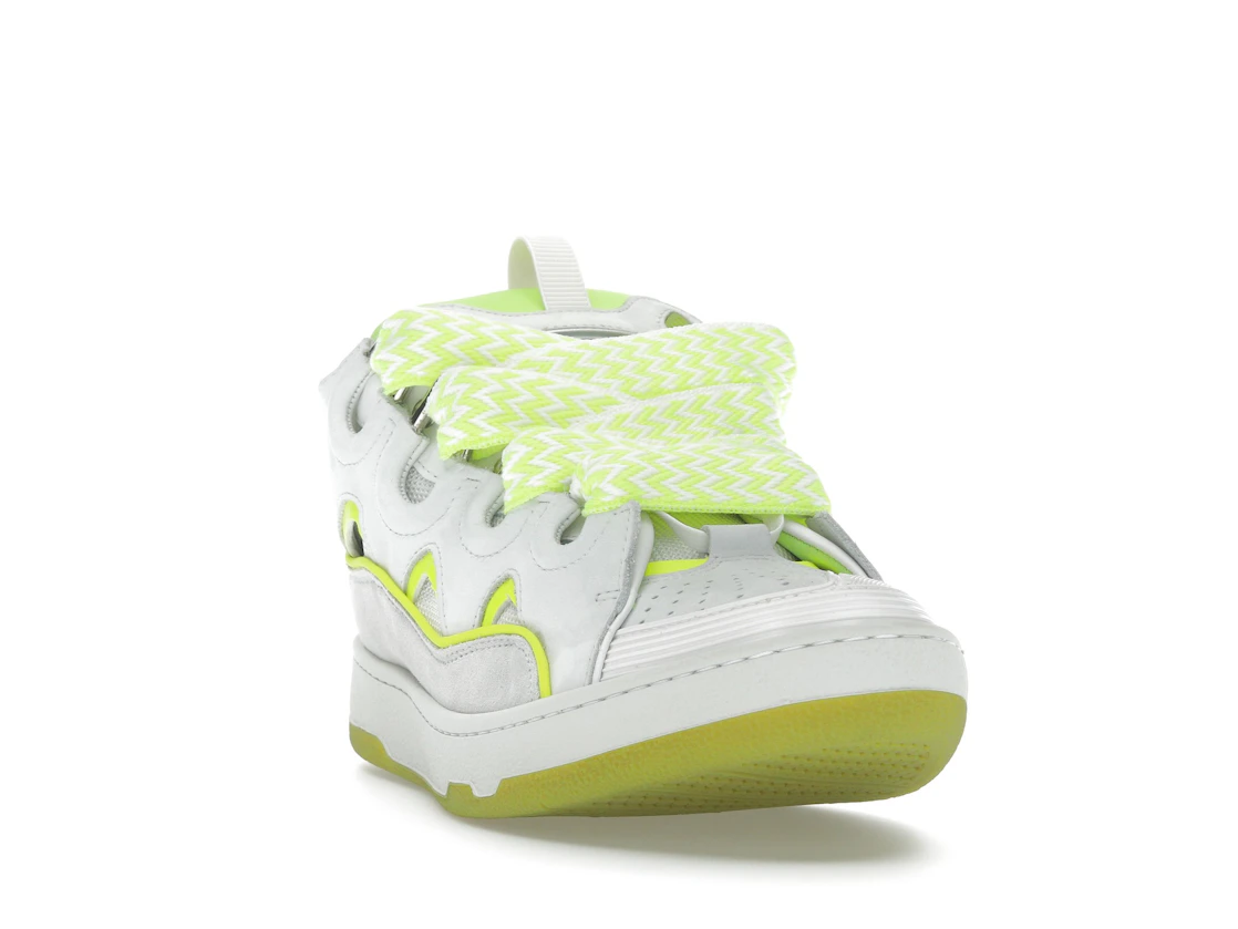 Vue 8 de Lanvin Curb Sneaker White Fluo Yellow
