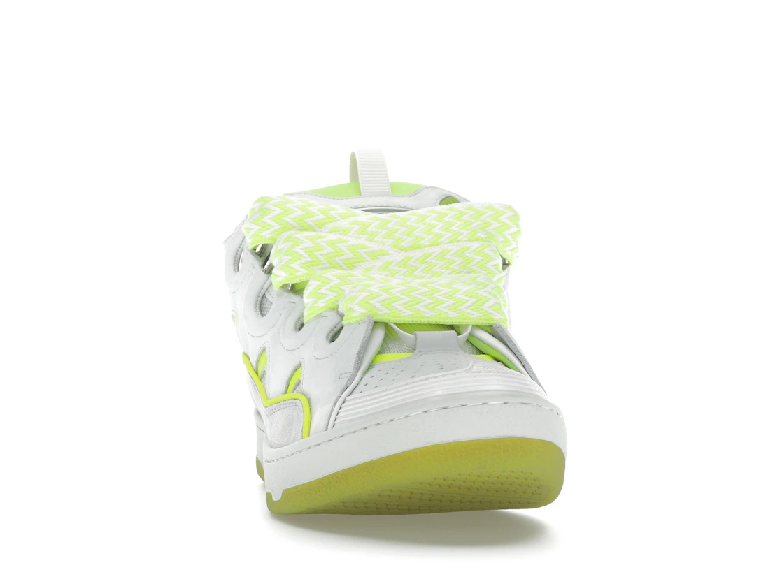 Vue 9 de Lanvin Curb Sneaker White Fluo Yellow