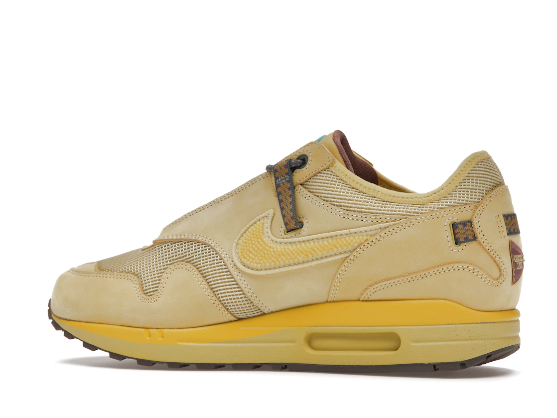 Vue 21 de Nike Air Max 1 Travis Scott Cactus Jack Saturn Gold