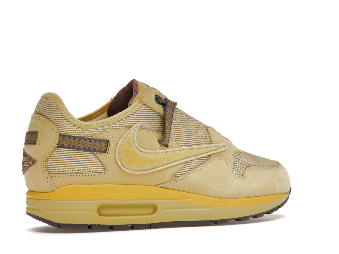 Vue 34 de Nike Air Max 1 Travis Scott Cactus Jack Saturn Gold