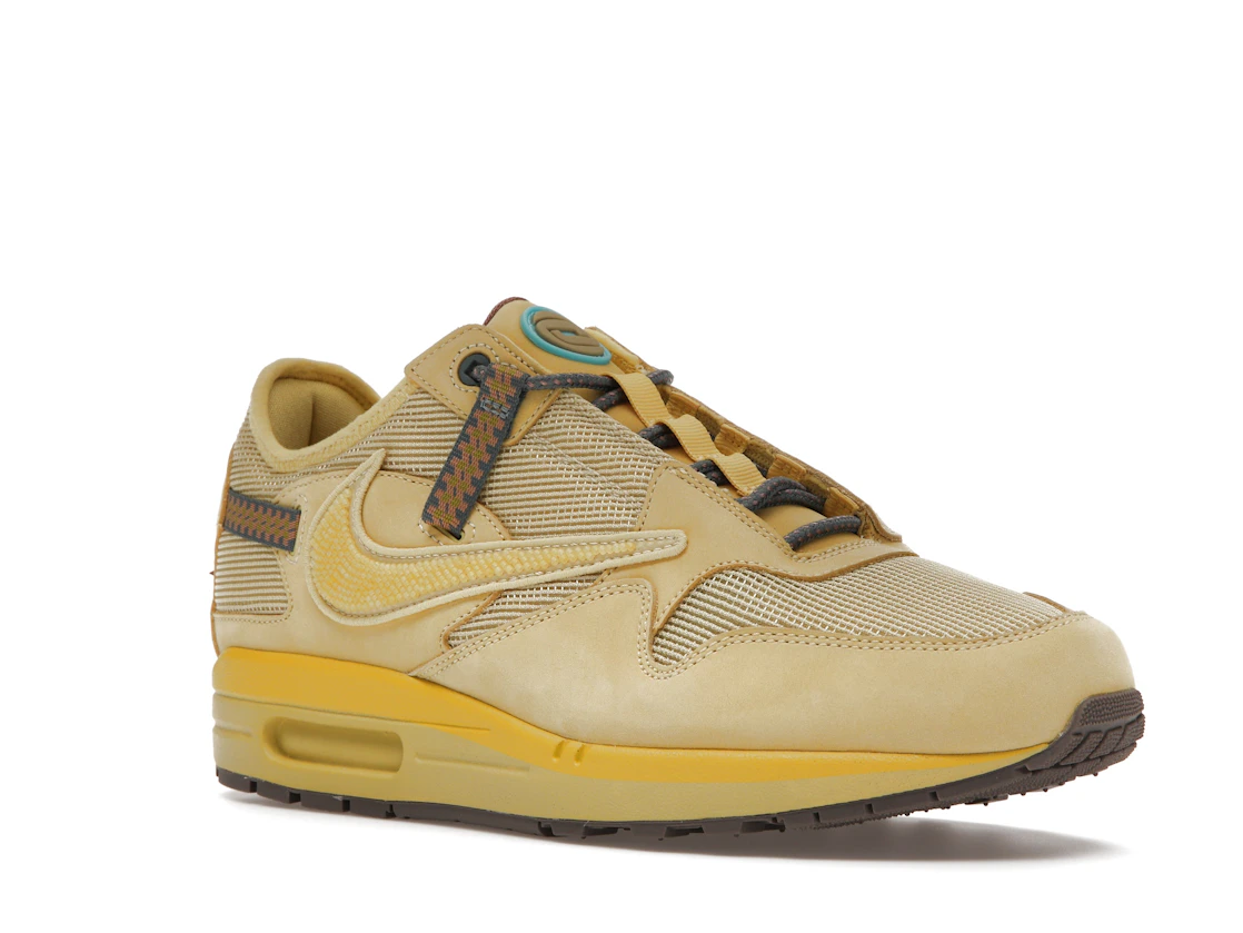 Vue 5 de Nike Air Max 1 Travis Scott Cactus Jack Saturn Gold
