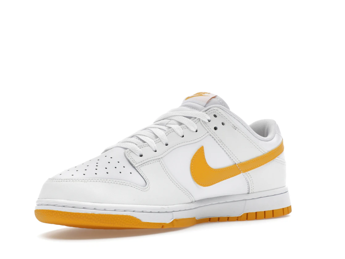 Vue 15 de Nike Dunk Low White University Gold