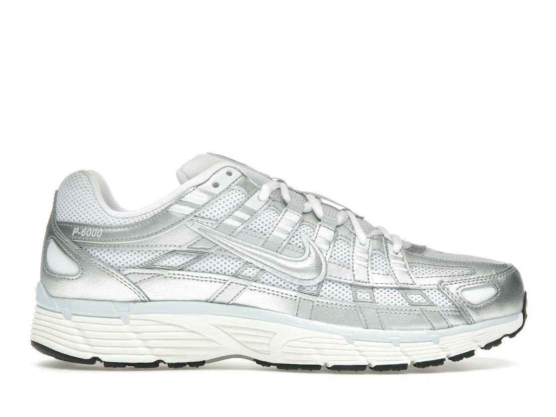 Vue 1 de Nike P-6000 White Blue Tint Sail Metallic Silver 