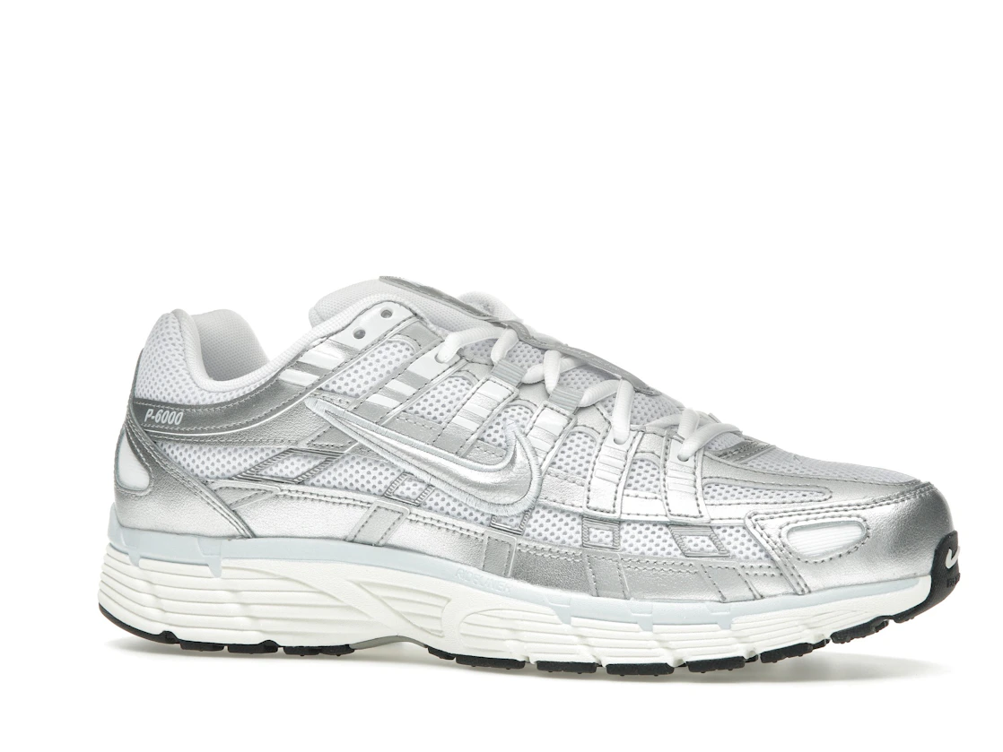 Vue 3 de Nike P-6000 White Blue Tint Sail Metallic Silver 