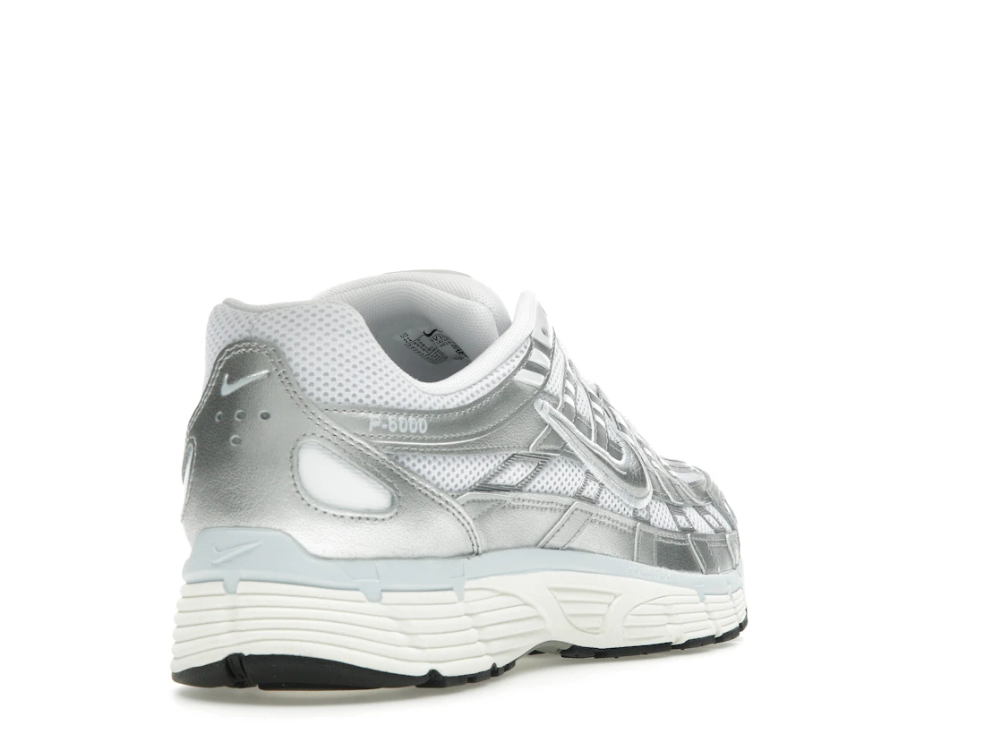 Vue 31 de Nike P-6000 White Blue Tint Sail Metallic Silver 