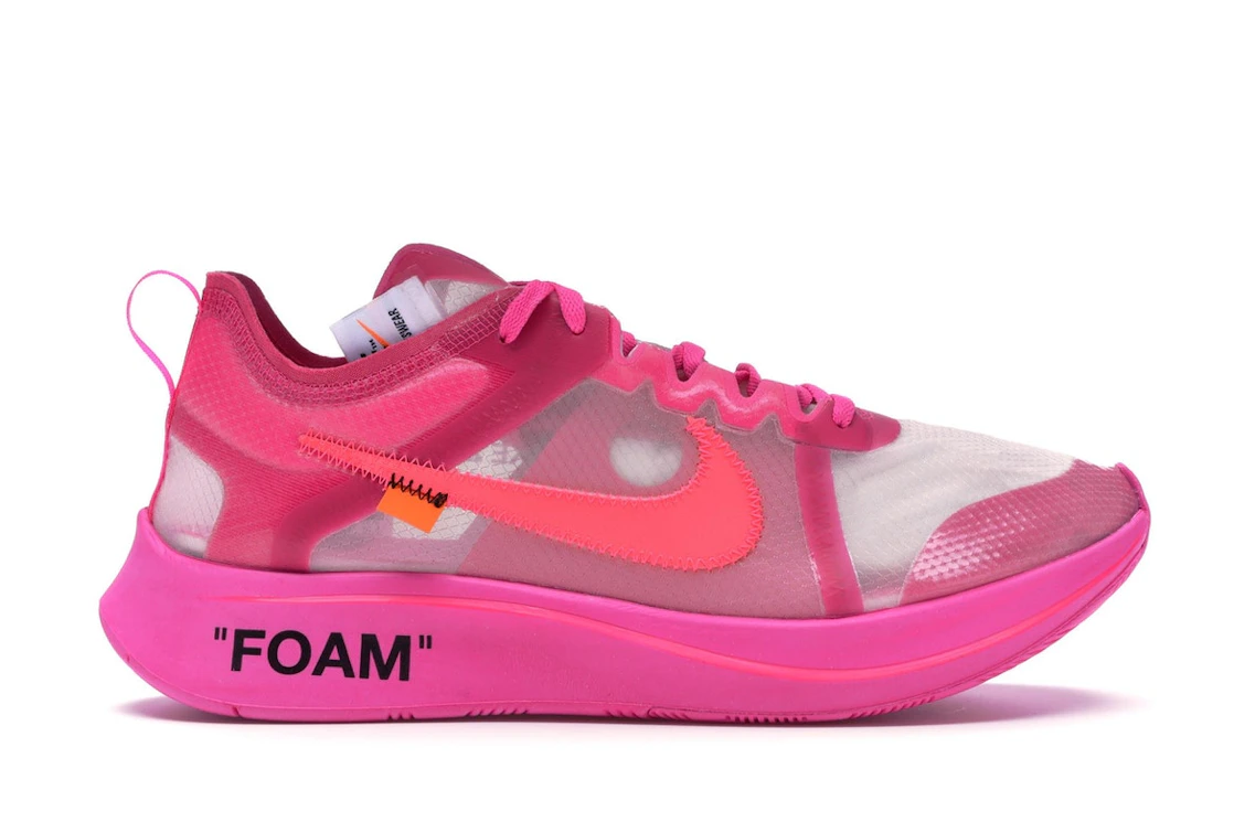 Vue 1 de Nike Zoom Fly Off-White Pink