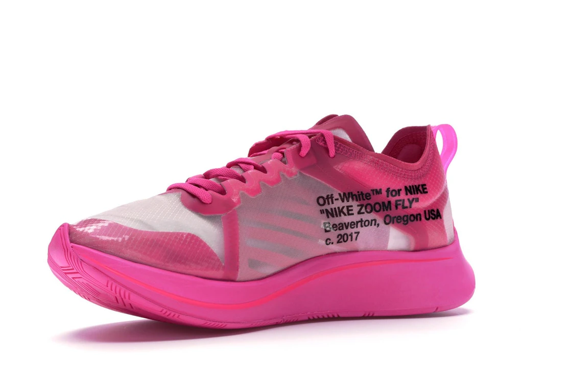 Vue 16 de Nike Zoom Fly Off-White Pink