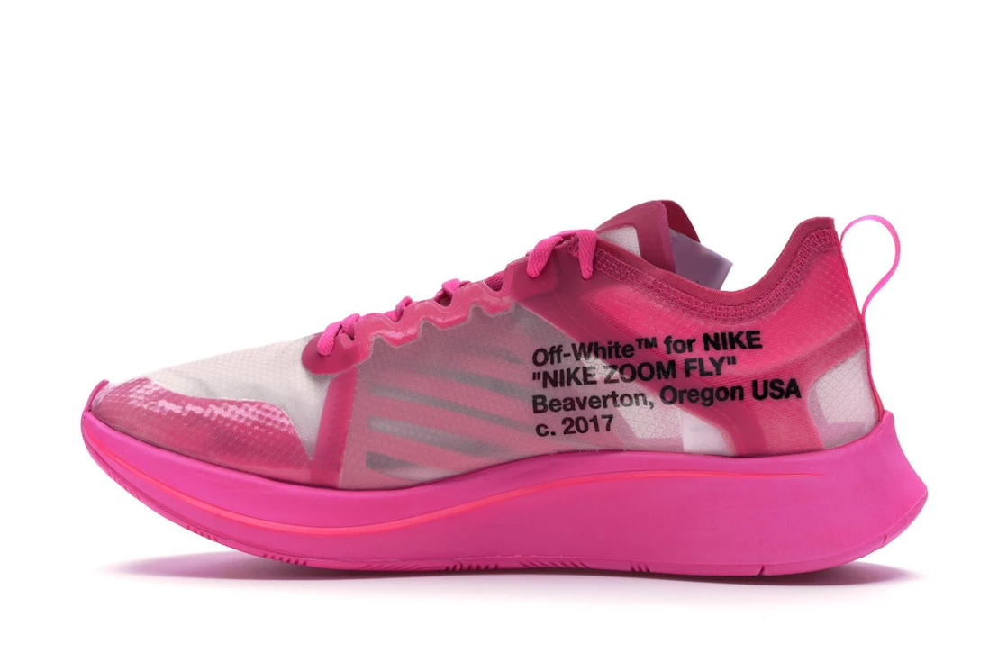 Vue 20 de Nike Zoom Fly Off-White Pink